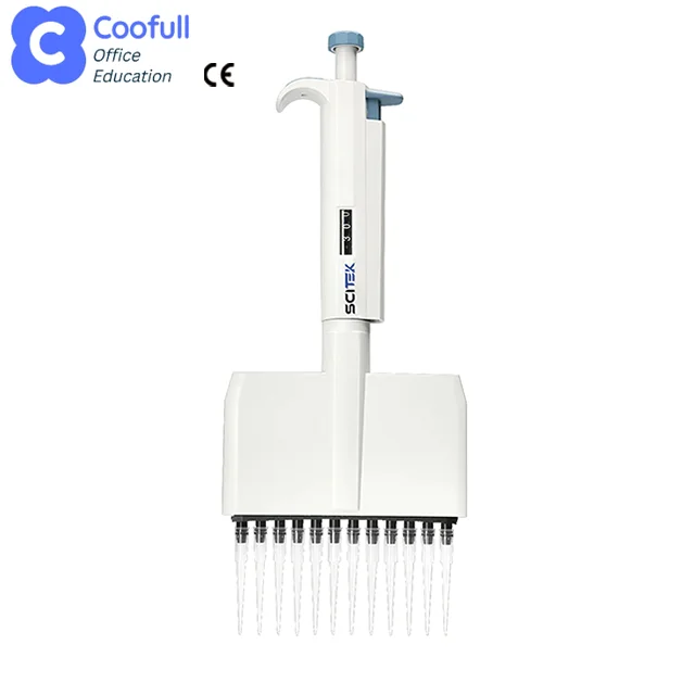 

Двенадцатиканальная многоканальная пипетка с регулируемым объемом для лабораторий