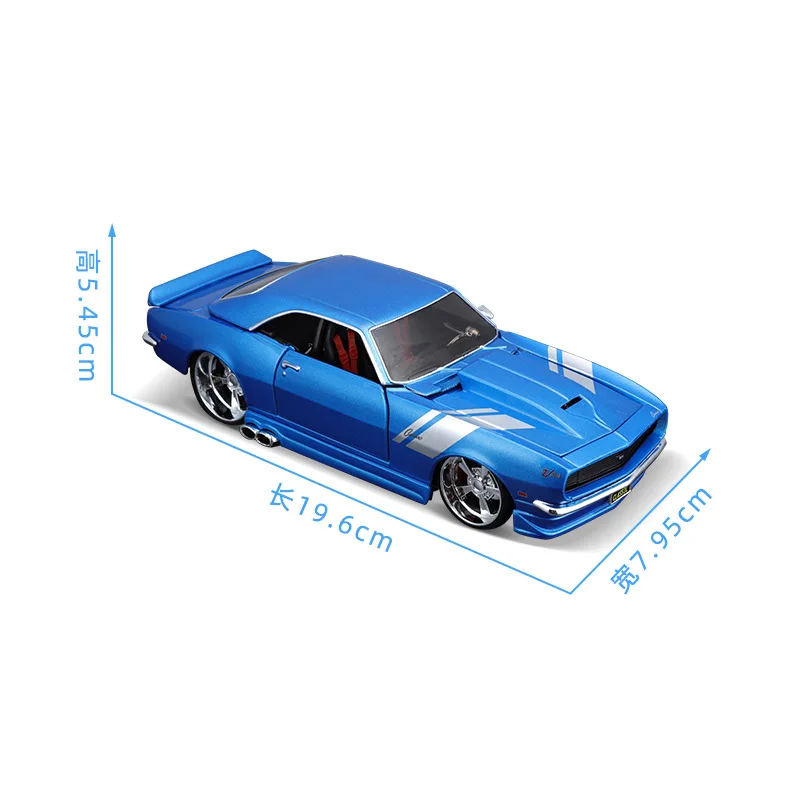 Maisto 1:24 1968 Chevrolet Camaro Z28 Supercar Antique Car Static Die Casting Car Collectible Model Car Toy Gift Tide Play