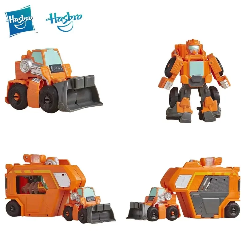 Hasbro Transformers Rescue Robot Carriage Series Sliders Wooden Wedges Collection Movable Anime Figurine Toys for Child‘s Gifts