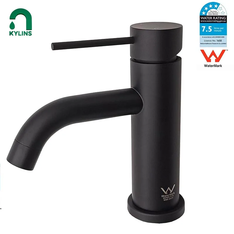 

KYLINS Matte Black Hand Wash Faucet Bathroom MixerBath Stainless Steel Bathroom Faucet for Sink Water Tap Basin Taps Bathtub kit