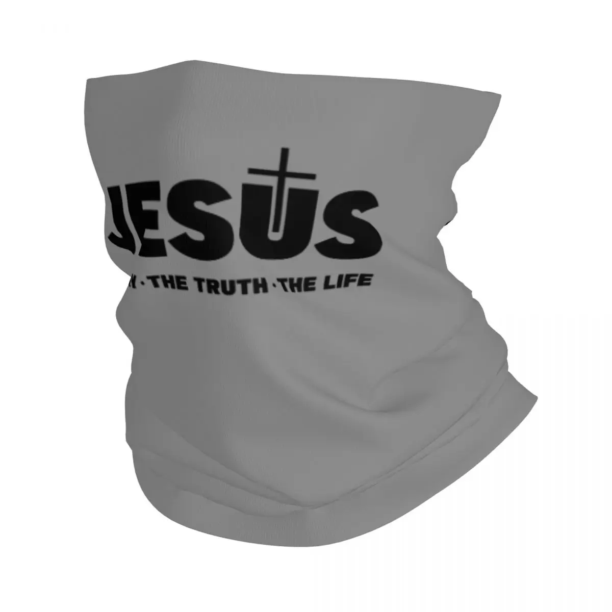 Custom Jesus Christ Bandana Winter Neck Warmer Men Windproof Wrap Face Scarf Religion Cross Christian Faith Gaiter Headband