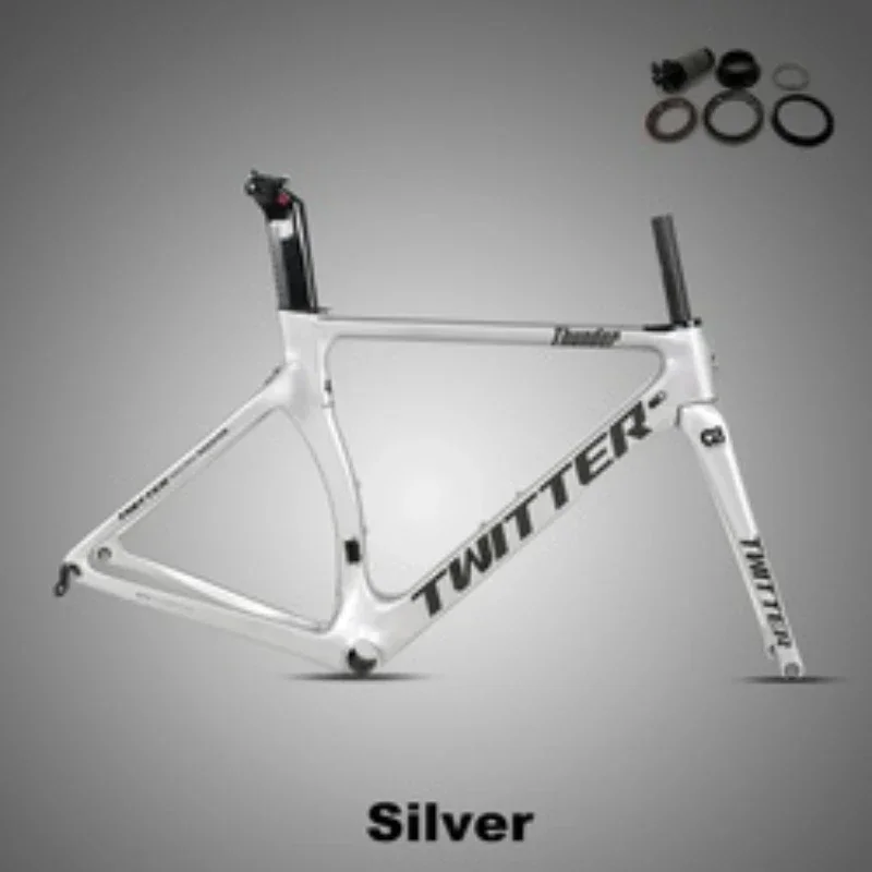 

Carbon fiber highway bicycle frame thundering bucket axle disc brake C-brake highway frame carbon fiber