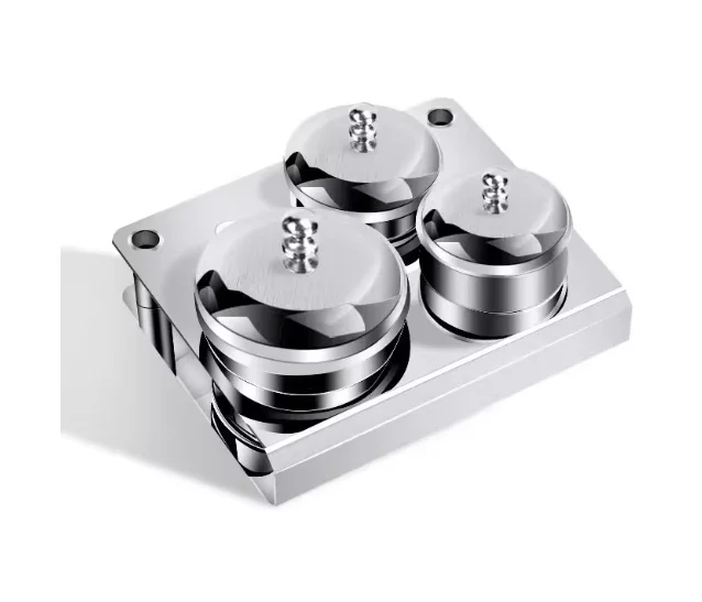 Nail art crystal cup crystal liquid powder cup with lid sub-packaging container, stainless steel tank cup 3-piece set