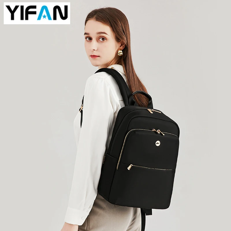 Women Backpack Laptop 15.6 Inch 14 Inch 13.3 Inch, Premium Nylon Waterproof Computer Bag Case Macbook Air 14