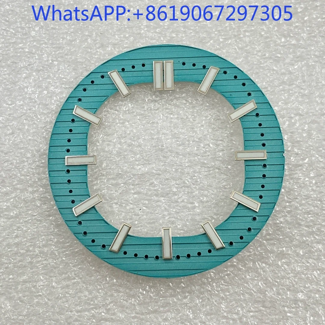 스켈레톤 중공 라인 그레인 시계 다이얼 적합한 NH38 무브먼트 모드 액세서리 다채로운 가로 줄무늬 질감 다이얼
