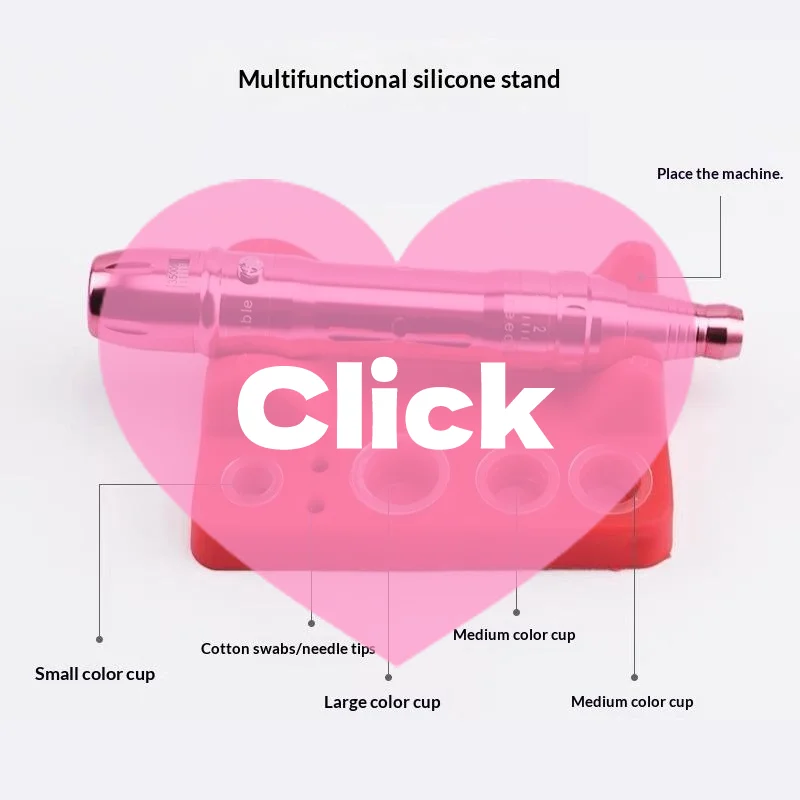 

Silicone Tattoo Pen Holder Microblading Pigment Ink Cup Tattoo Pen Stand, Tattoo Accessories Permanent Makeup Tools