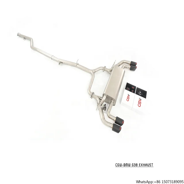 

Высококачественный выхлопной клапан Catback с глушителем и карбоновыми насадками для G38 530Li G30 530i