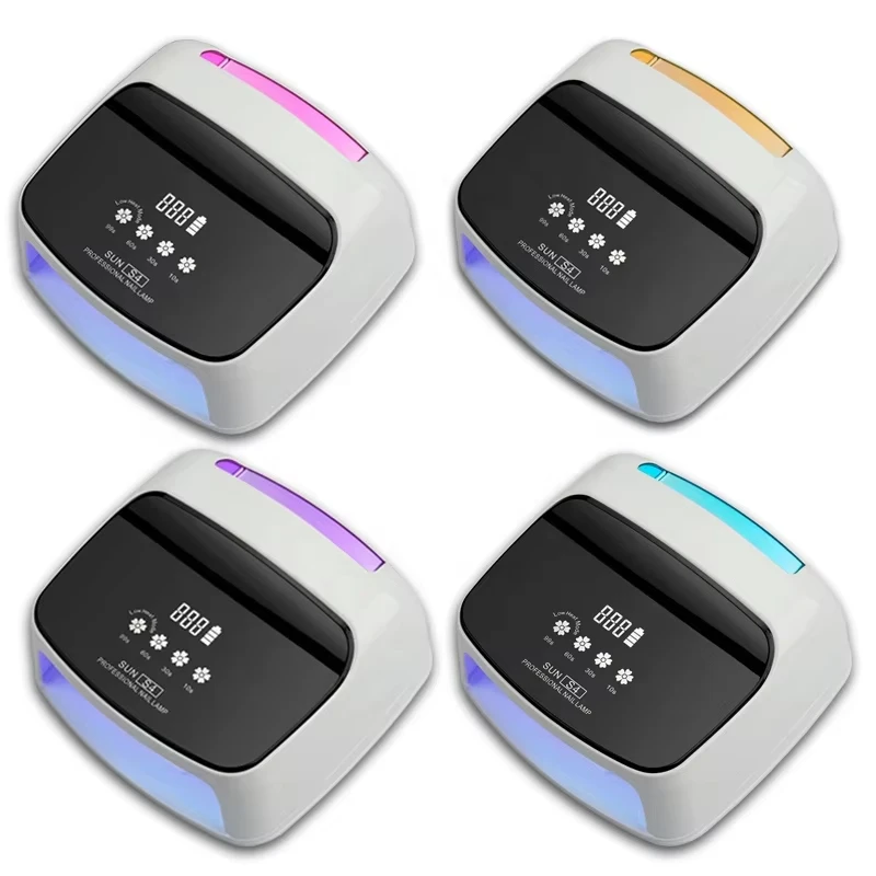 Professional 200W Rechargeable UV LED Nail Lamp Faster Wireless Quick Dry Nail Dryer 66 Beads Portable Handle Auto High Quality