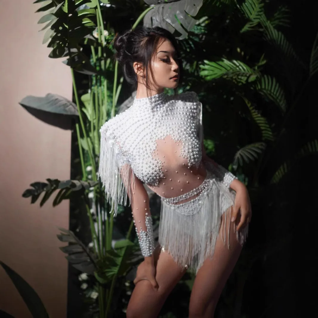 

Женский сексуальный танцевальный костюм с коротким рукавом, стразами, облегающий, с высоким воротом, для ночных клубов