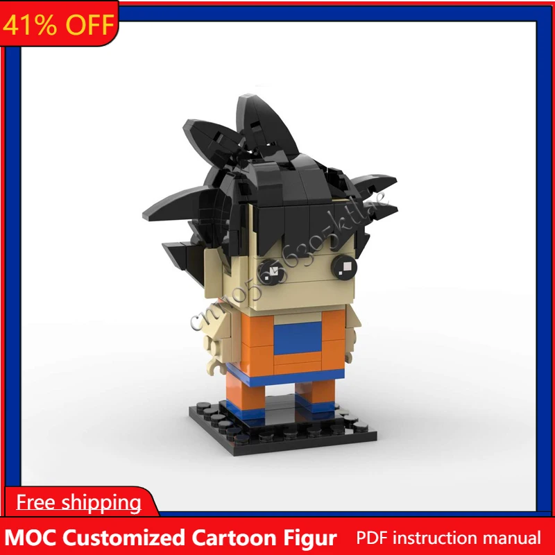 

Набор из 147 деталей: Серия знаменитых анимационных персонажей MOC, модели Brickheaded, конструктор DIY, креативные кирпичики для сборки, игрушка для детей, подарок, коллекция, для демонстрации