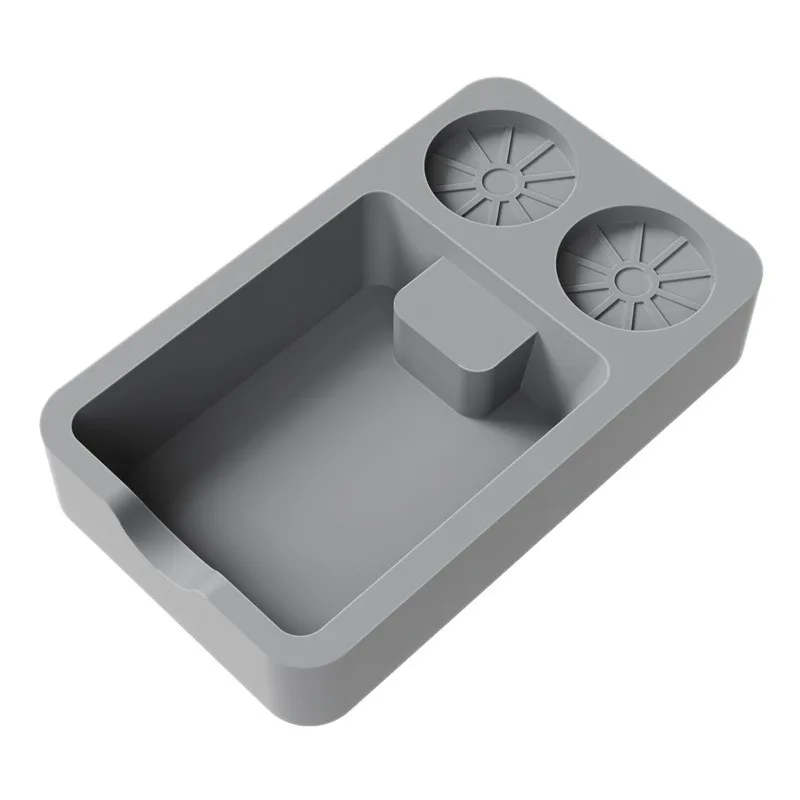 وسادة سدادة قهوة من السيليكون غير قابلة للانزلاق مع حامل تخزين صندوق صنبور القهوة لأدوات الإسبريسو أدوات باريستا أجزاء ماكينة القهوة