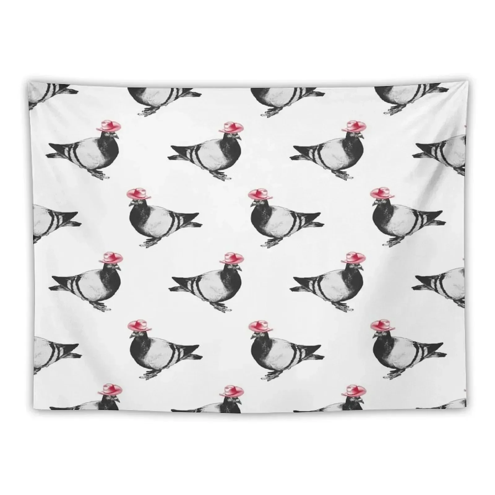 

Pigeon in a Cowboy Hat Tapestry Decoration For Rooms Wall Coverings Living Room Decoration Bedroom Decorations Tapestry