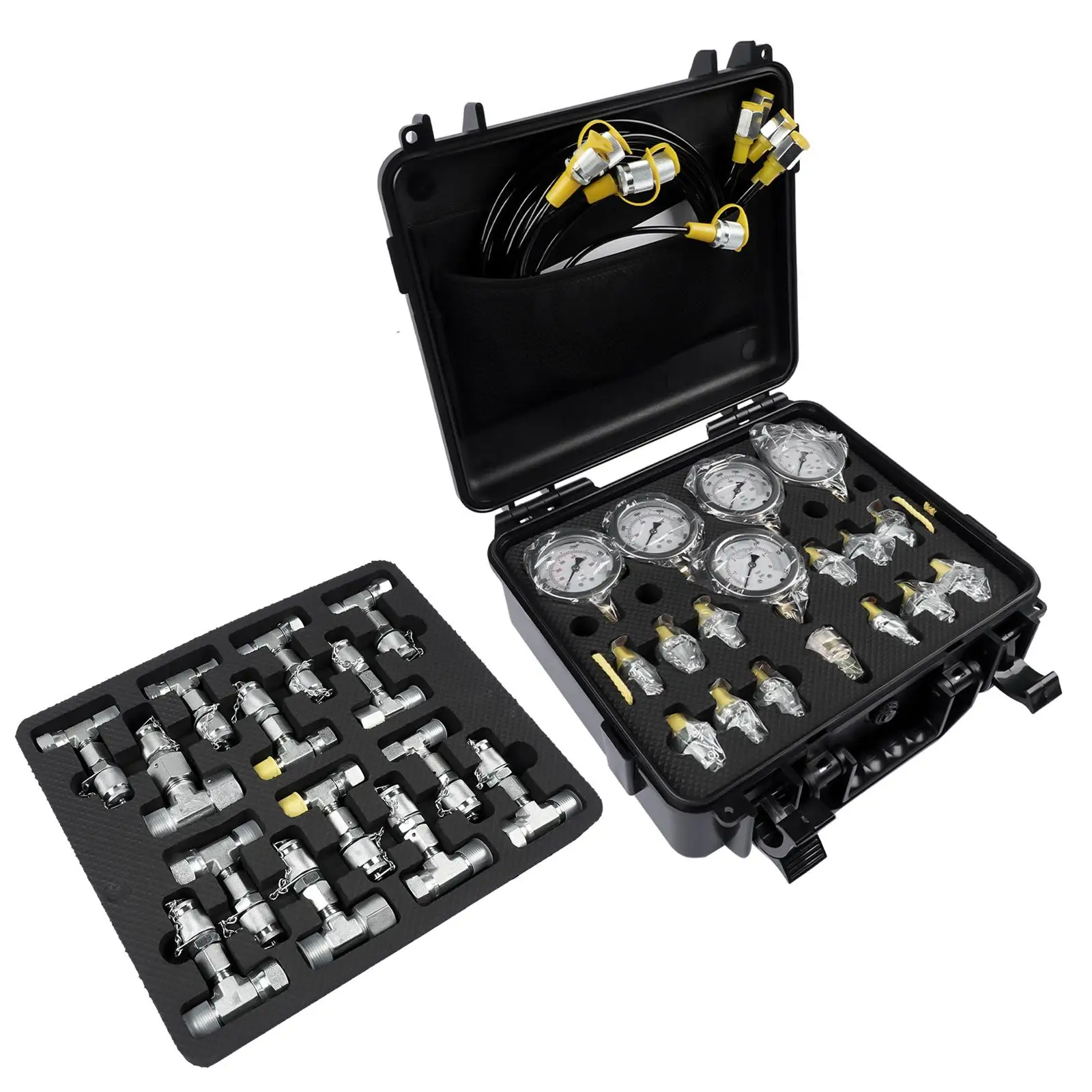 AP03 طقم اختبار الضغط الهيدروليكي، طقم اختبار الضغط الهيدروليكي للحفارة 10/100/250/400/600bar 150/1500/4000/6000/9000PSI