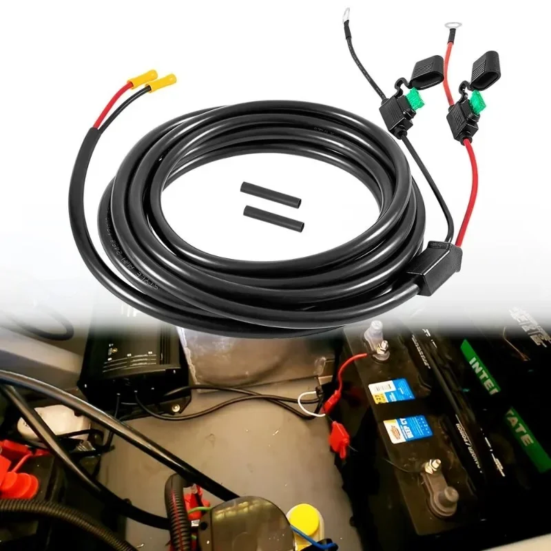 ChuangQian 1820089 MK-EC-15 Battery Charger Extension Cable for Minn Kota Battery Chargers, 15 Feet, Black