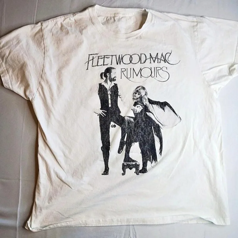 Fleetwood Mac Band "Rumours" Retro Herren-T-Shirt, Sommer, neues, lässiges T-Shirt im Original-Stil – Detail 3