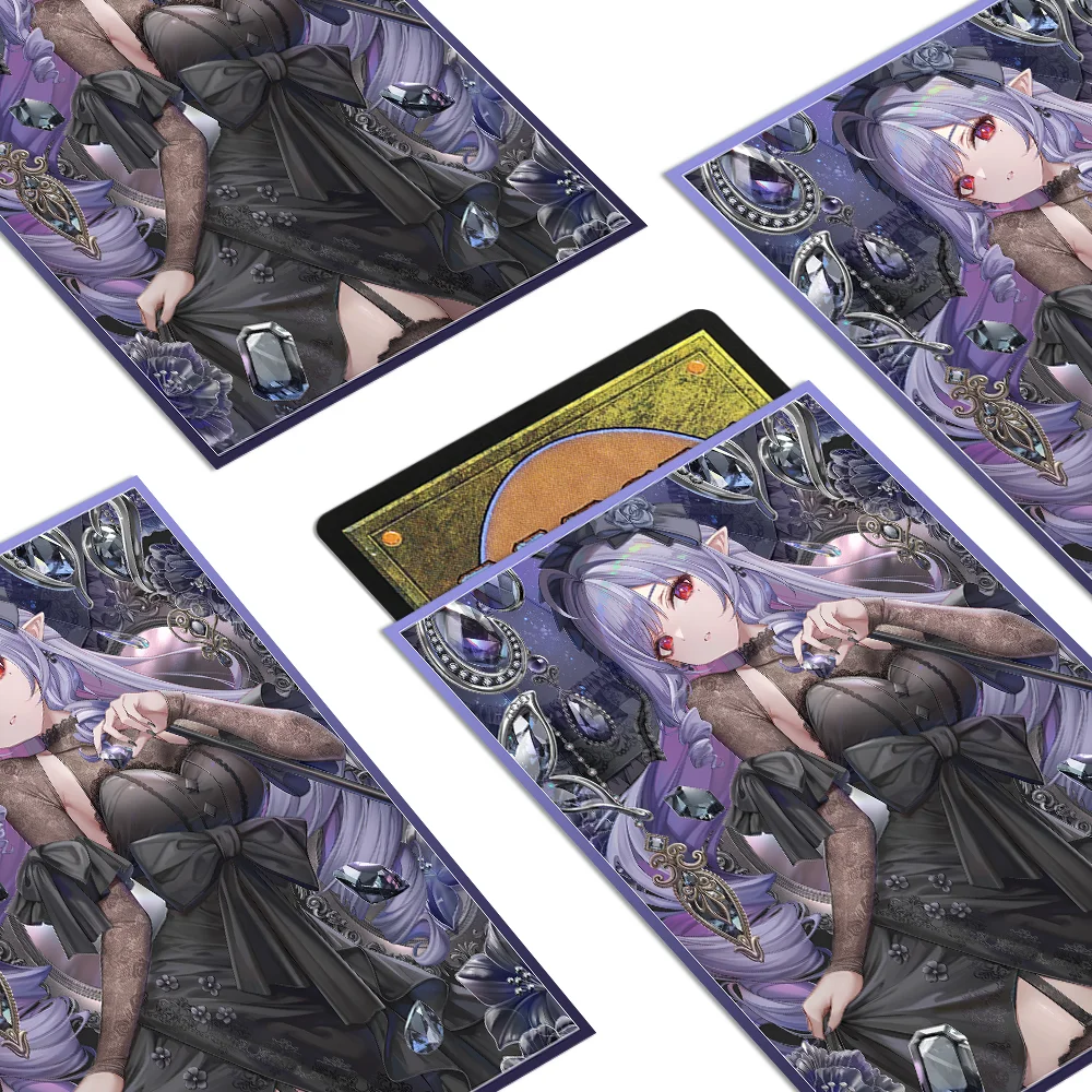 60pcs Card Sleeves Anime Vivian Standard Size 67x92mm is Applicable to PKM PTCG Trading Cards Protective Sleeves Collection Game - Image 5