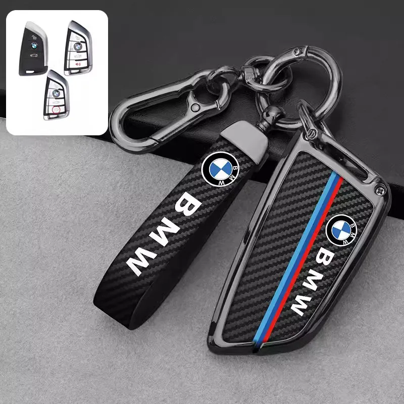 

Carbon Fibre Car Key Cover Protection Shell For BMW X1 X3 X5 X6 X7 1 3 5 6 7 Series G20 G30 G11 F15 F16 G01 G02 F48 Accessories