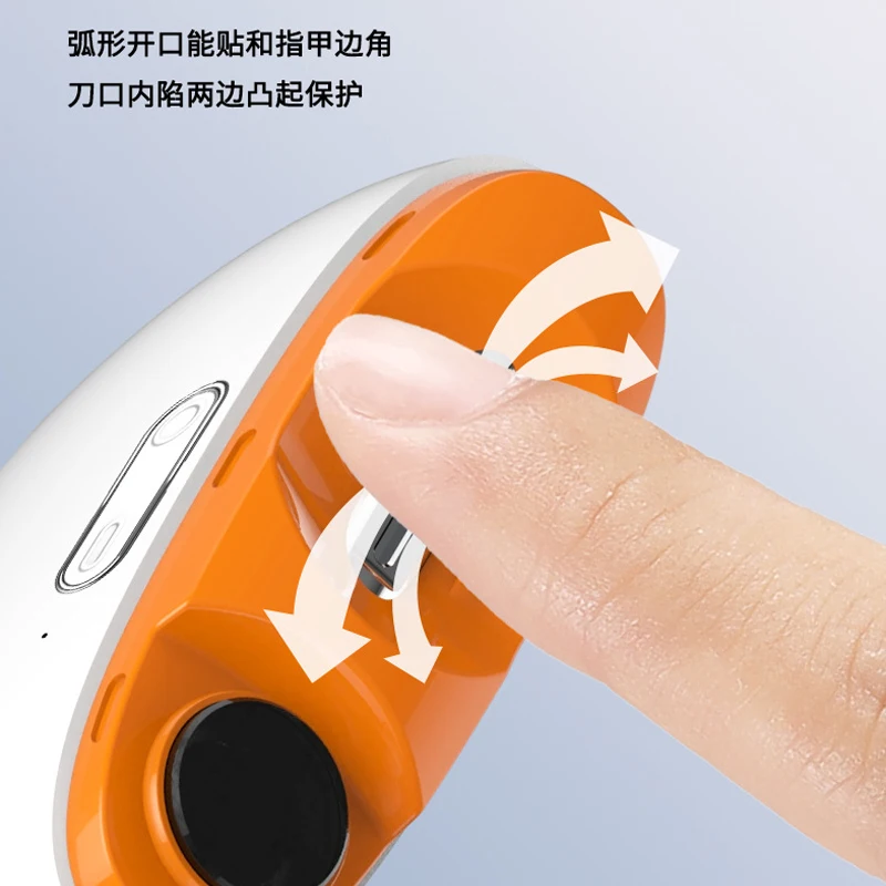 Xiaomi-Electric Nail Clippers Adequado para Crianças, Nail Trimming, Smart Home Gift, Automático, Polido, Armadura Trim