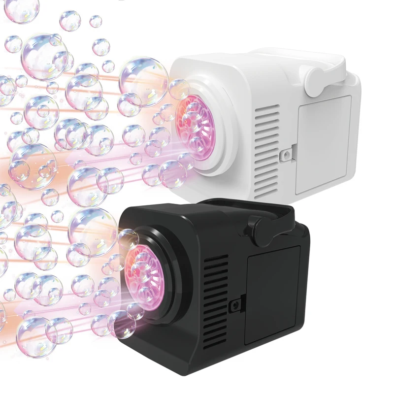 Máquina de bolhas portátil para crianças, brinquedos ao ar livre, grandes quantidades de bolhas, jogos de casamento sem baterias, água com bolhas