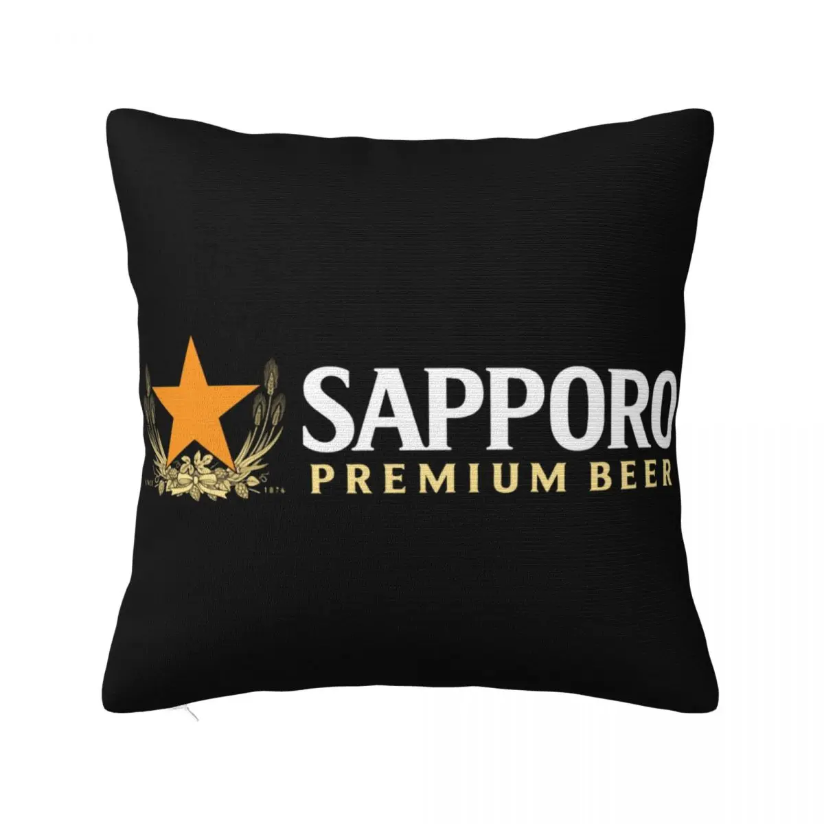 Funda de almohada 3D de más tamaño para hombre, cerveza japonesa, cerveza de Sapporo, bebida con Alcohol, diversión y elegante