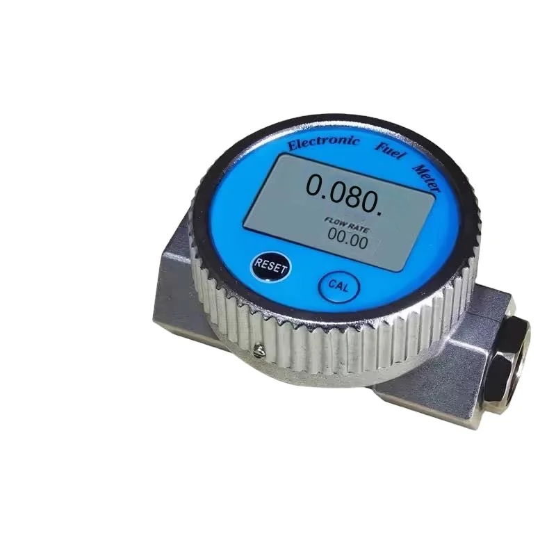 Digital fuel gauge, waterproof turbine flowmeter, for water, diesel, fuel, kerosene, oil testing Turbine Fuel Flow Meter