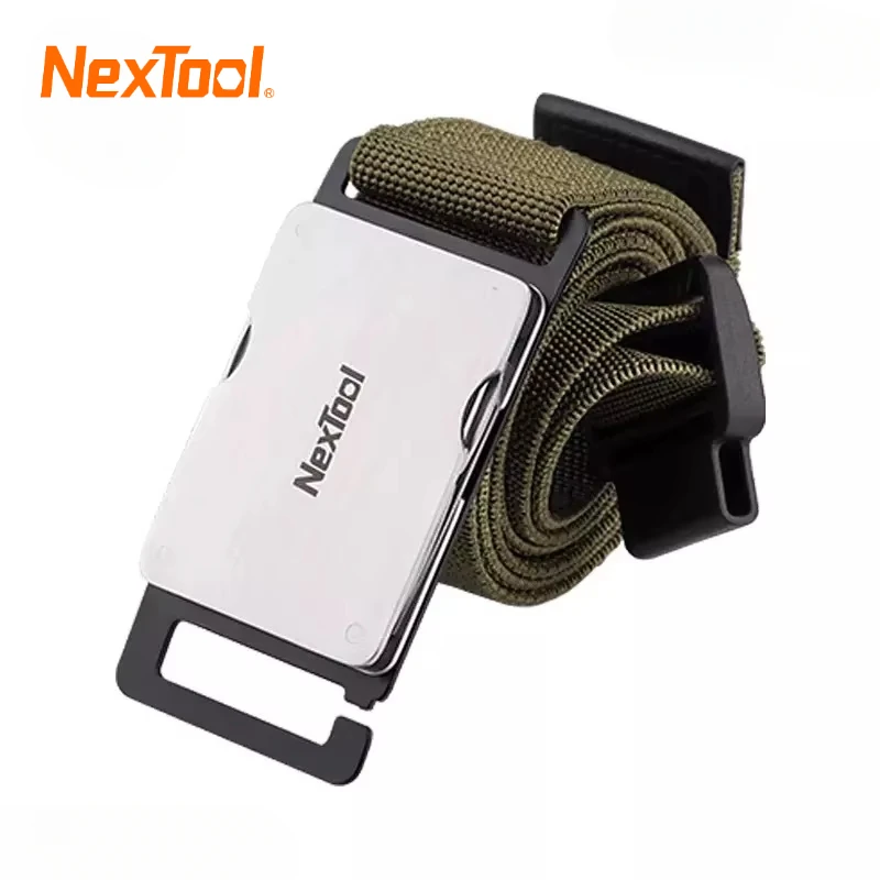 NexTool Multi Functional Men Tool Belt Buckle Waist Belt Repair Tool Screwdrivers Scissors File Bottle Opener SIM Card Pin Tool