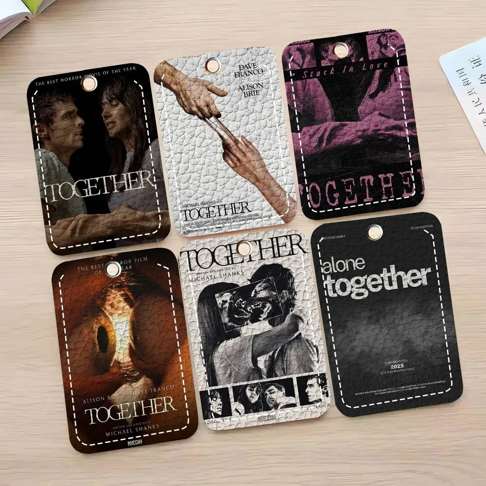 Horror Movie T-Together Card Wallet With Keychain Fashion Print Bank Card Protective Holder