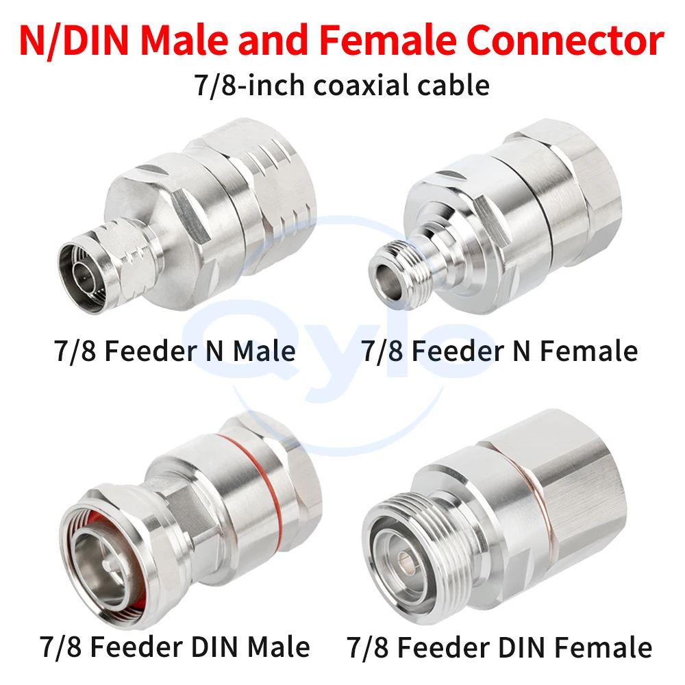 

7/8-inch DIN-type male and female connectors 50-22mm feedline N-type male and female connectors DIN male/female connector (1pcs)