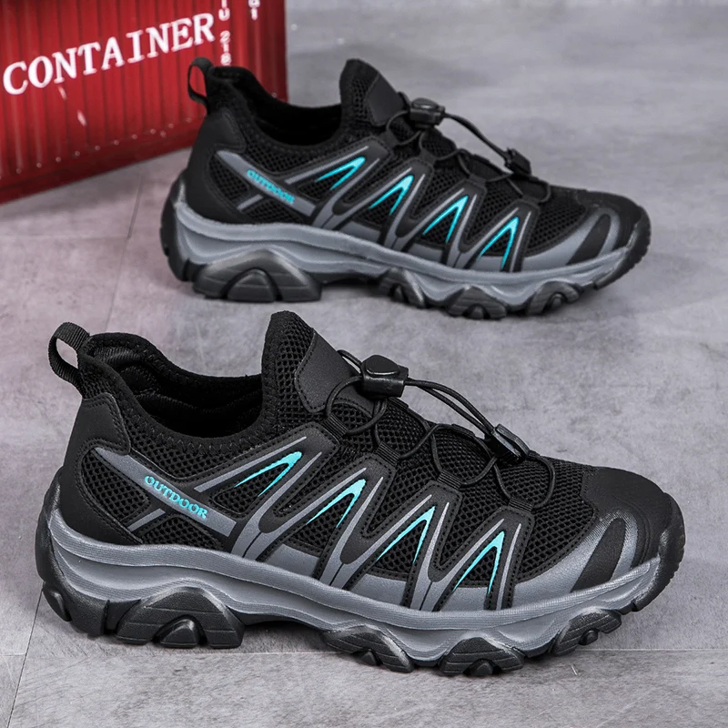 2025 New Men\'s Running Shoes Shock-absorbing Fashionable Casual Shoes Large Platform Mesh Board Original Walking Tennis Shoes