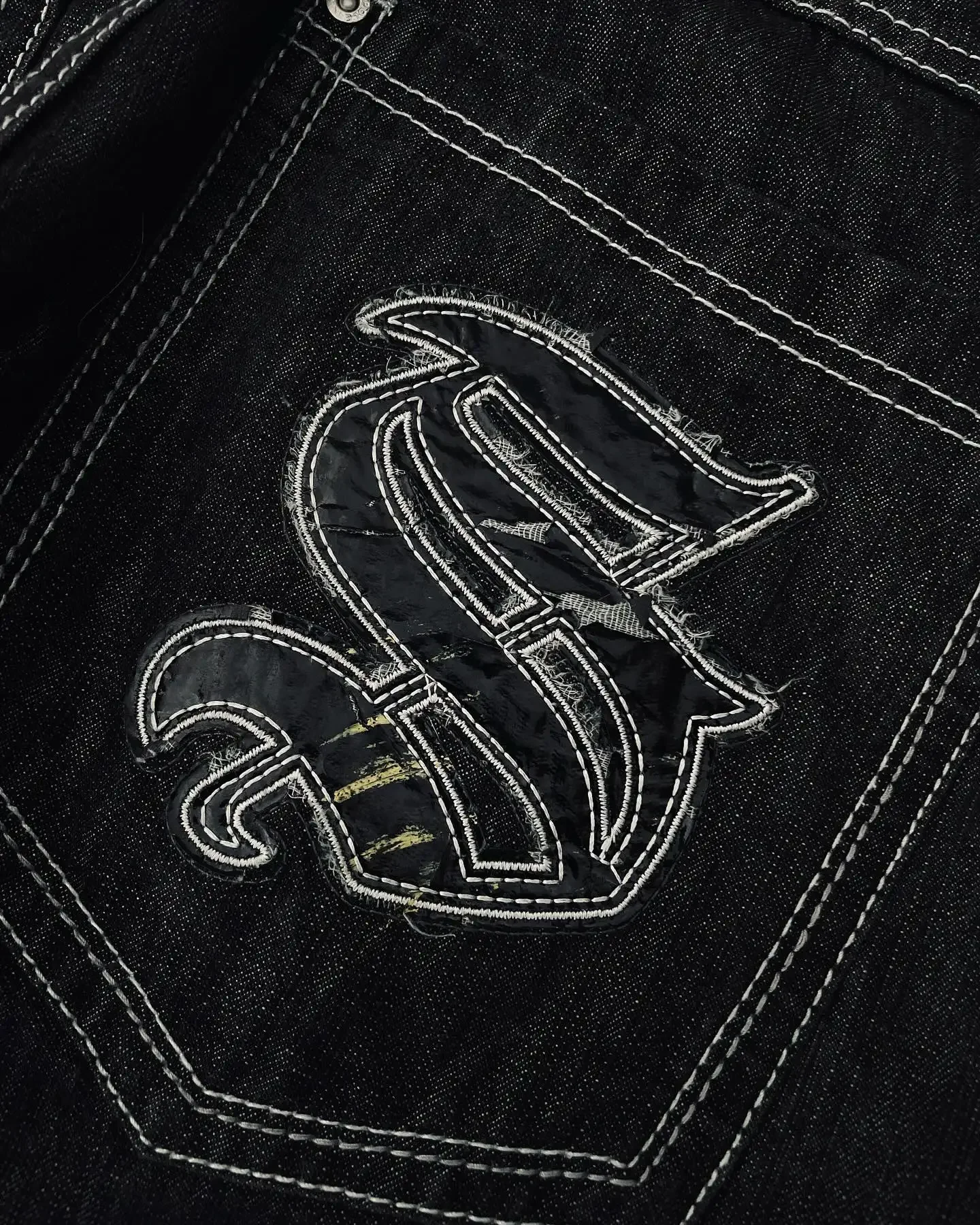 Y2k 90s Southpole Jeans Embroidered Letters Graphic Baggy Jeans Mens Harajuku Hip Hop Wide Leg Pants New York City Streetwear