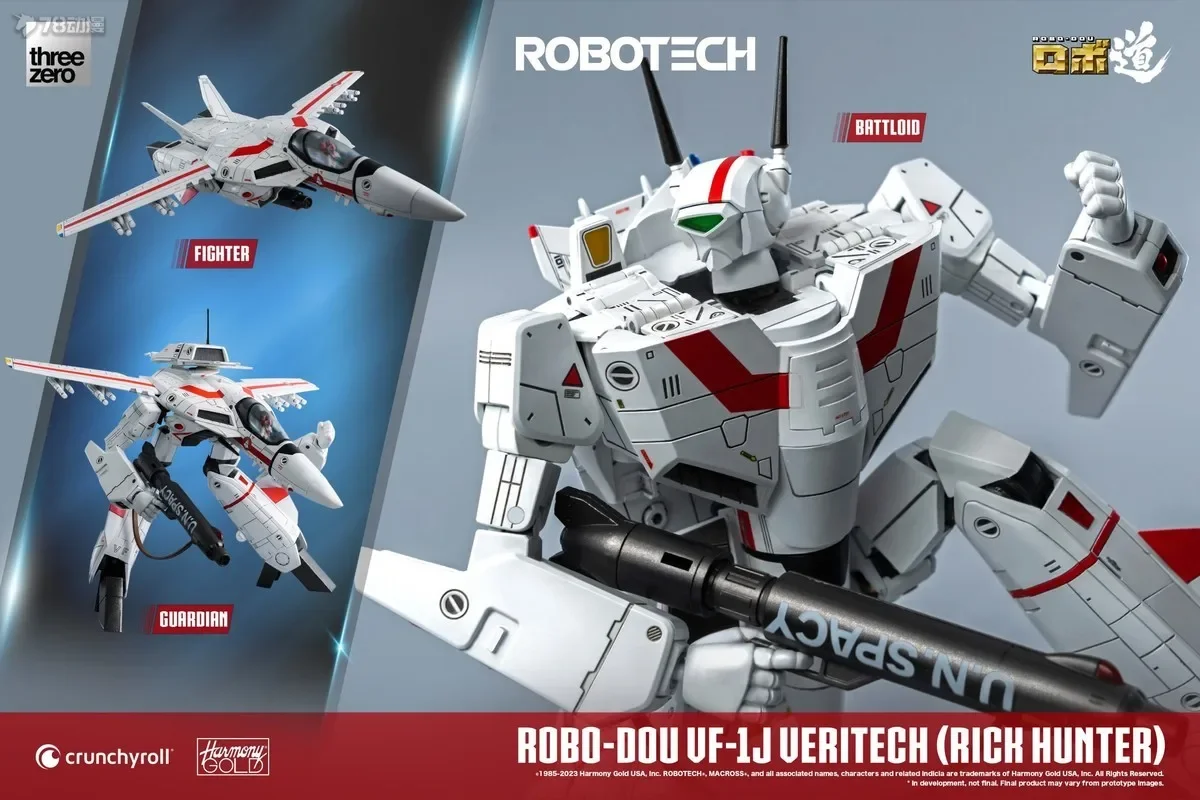 In Stock Threezero Macross ROBO-DOU VF-1J VF1J Veritech Rick Hunter 1/60 Action Figures Toy Gift Collection