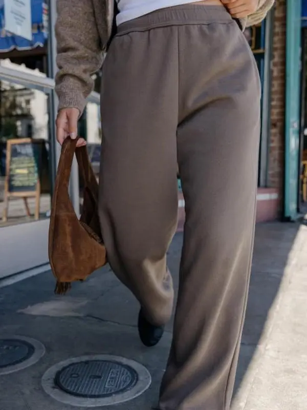 

Базовая толстовка с капюшоном и бархатные широкие брюки, повседневный комплект со средней талией для женщин среднего возраста, осенняя коллекция