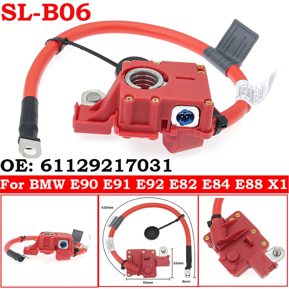 Câble De Batterie Positif Riloer - Référence 9214506-02, 61129259425 Pour BMW Série 3 Et 4