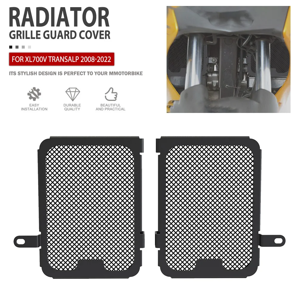 Radiator Guard For Honda XL700V Transalp 2008 2009 2010 2011 2012 2013 2014 2015 -2022 Motorcycle Radiator Grille Cover Protect