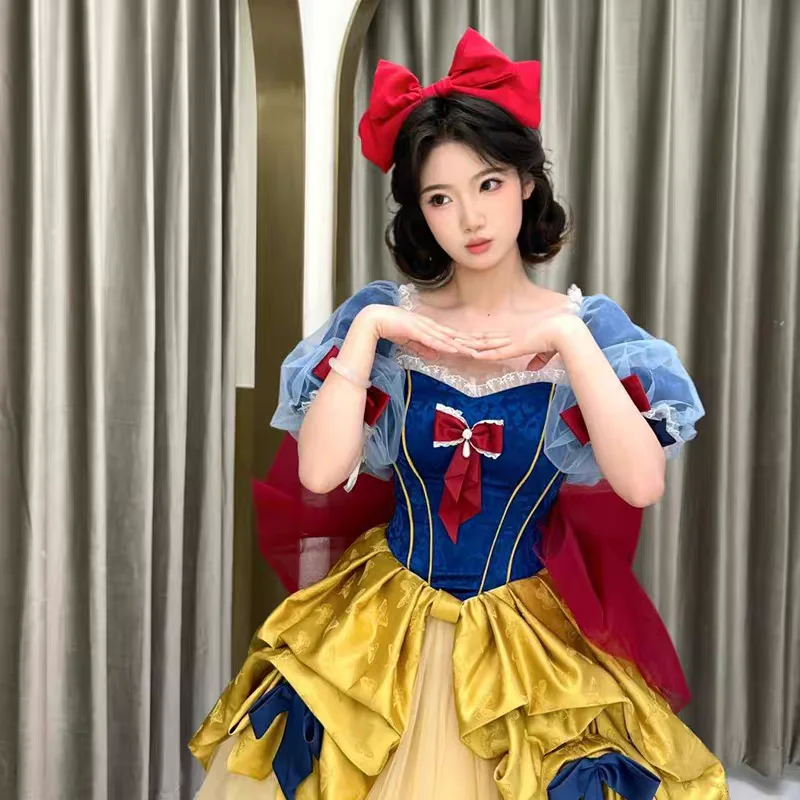   Costume de Cosplay blanche-neige, jupe Fing Princ, cérémonie pour adultes, robe de soirée d'anniversaire, spectacle sur scène