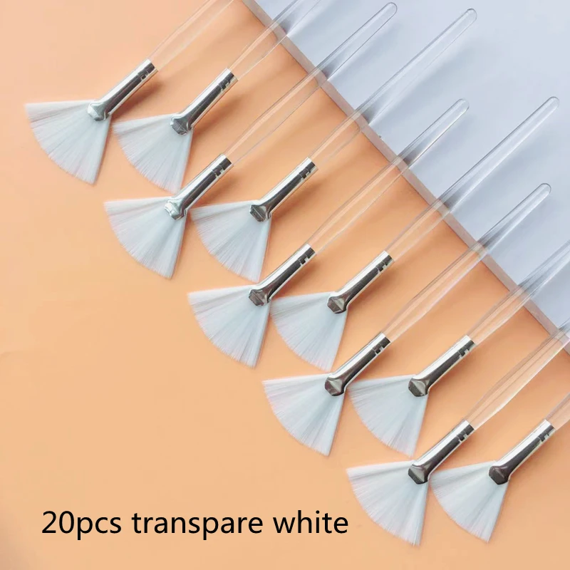 10/20/50 stuks Waaiervorm Foundation Make-up Kwasten Multifunctionele Gezichtsmasker Borstel Essentiële Olie Vrouwen Beauty Makeup Tools Borstel