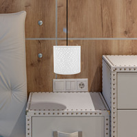 Iron Lamp Shade Metal Drum Pendant Light Shade For Bedroom Ceiling Fixture Replacement Cylinder Cover E27