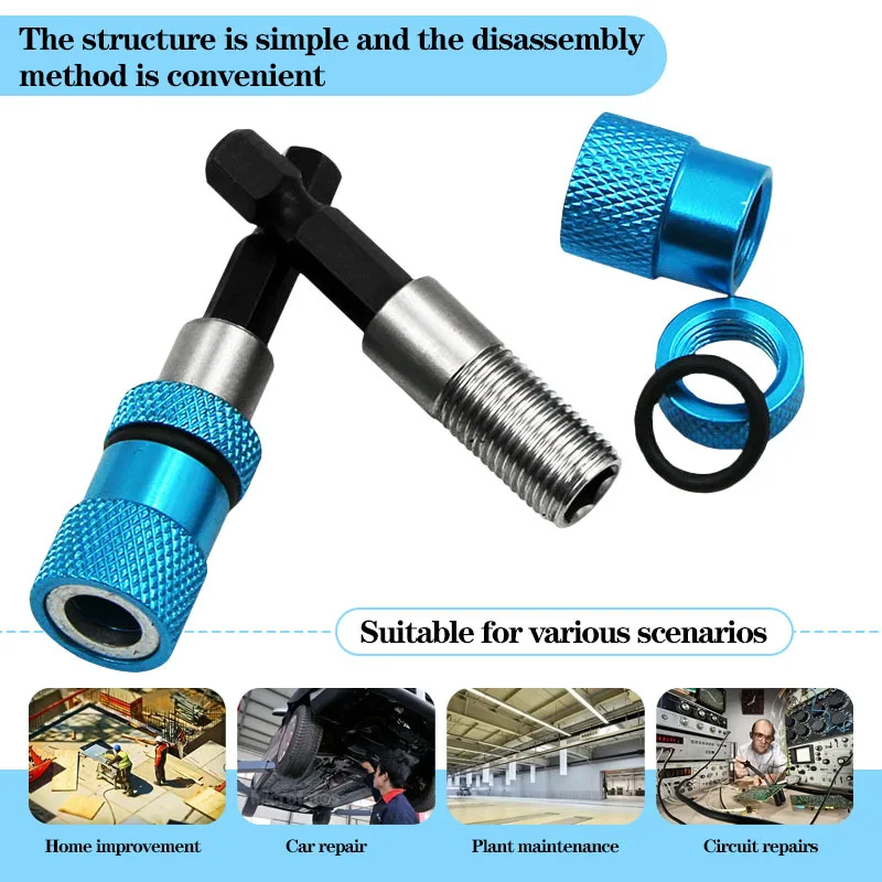 1/4 Inch Hex Shank Magnetic Screwdriver Bit Holder with Drill Bits Bar Extension - Depth Marking Feature for Precision Driving