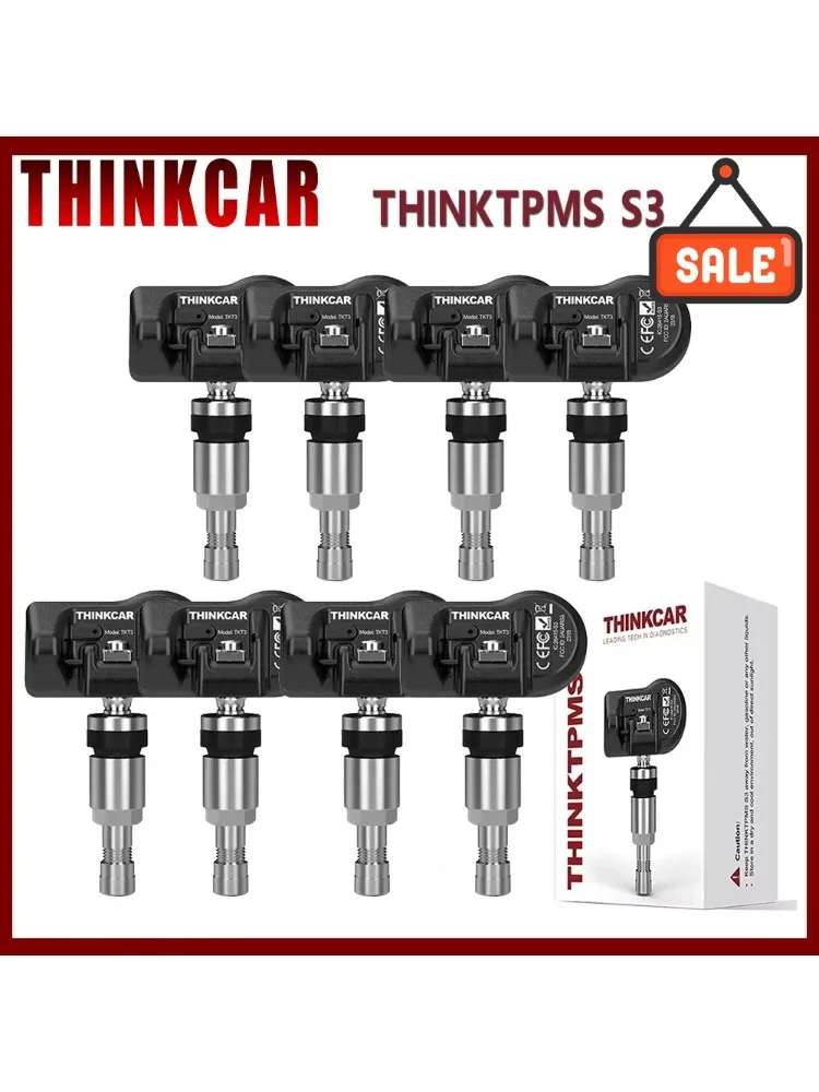 THINKCAR THINKTPMS S3 Uniwersalny czujnik TPMS z 4-6-letnią żywotnością baterii, wodoodporny IP67, klonowanie ID, czujnik ciśnienia w oponach do napraw samochodowych — 2