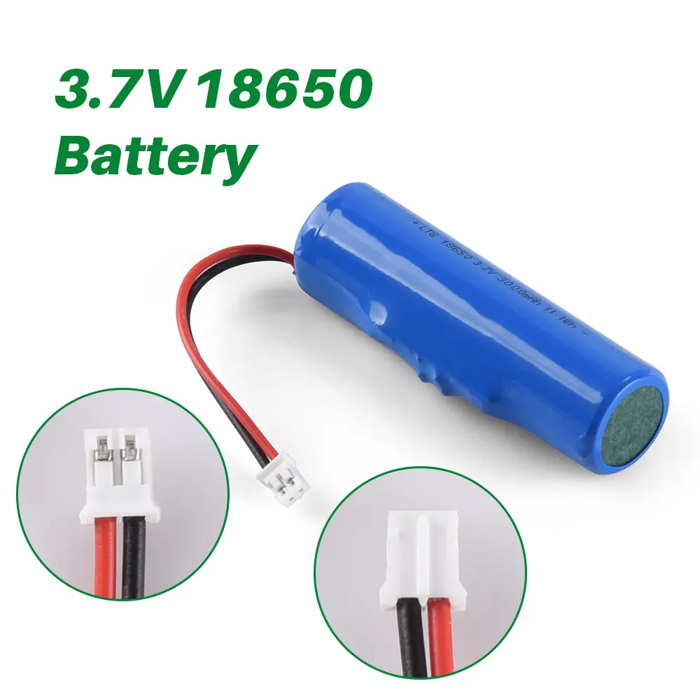 Soshine 3.7V 3000mAh with PCB Battery PH2.0 Plug 18650 Lithium Ion Rechargeable Battery for Speakers Radios Headlights Toys 4.2V
