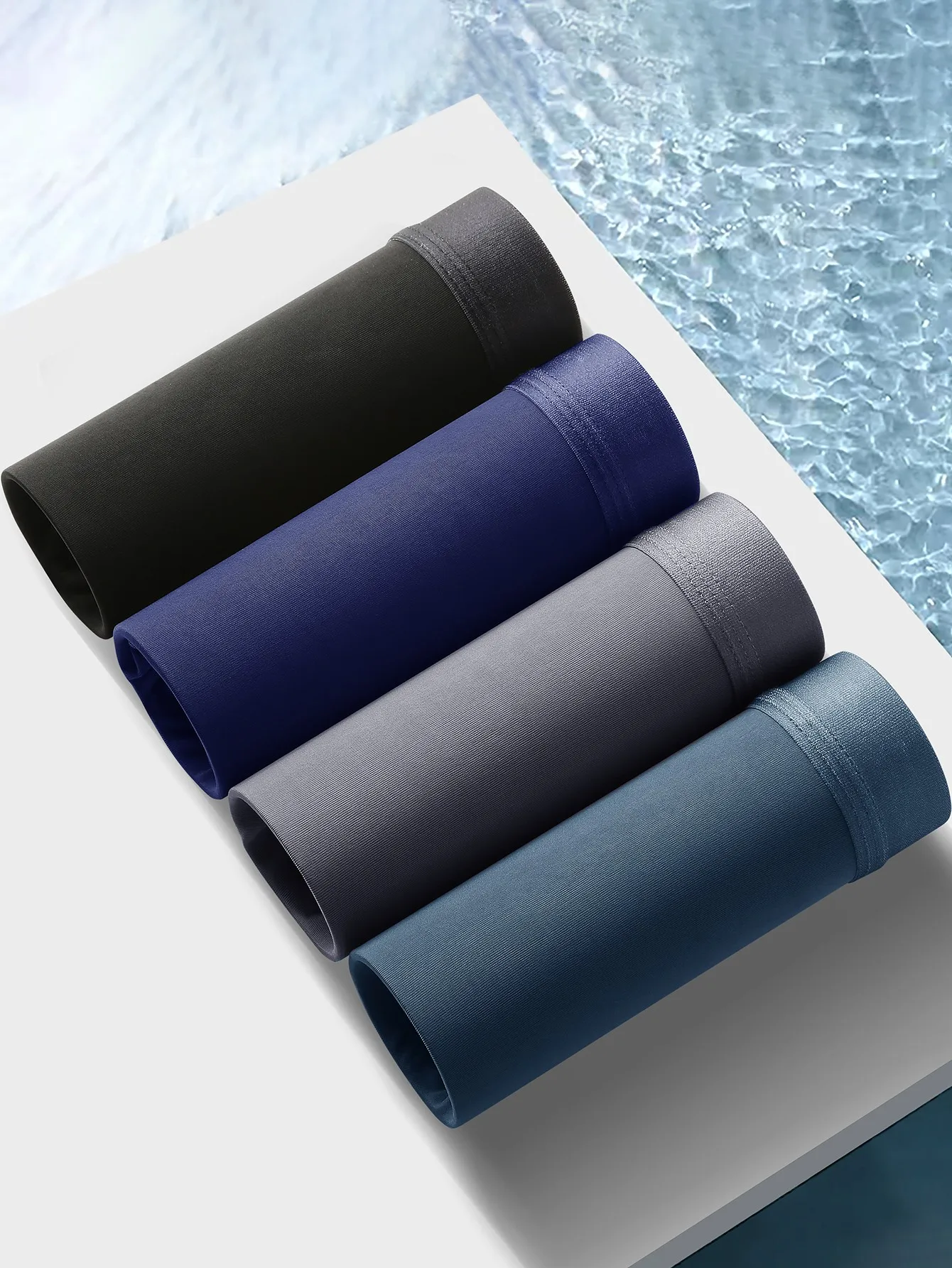 

4-Pack Men's Boxer Briefs Soft Comfortable High-Quality Casual Sports Fashion Trendy Shorts Healthy Men's Underwear