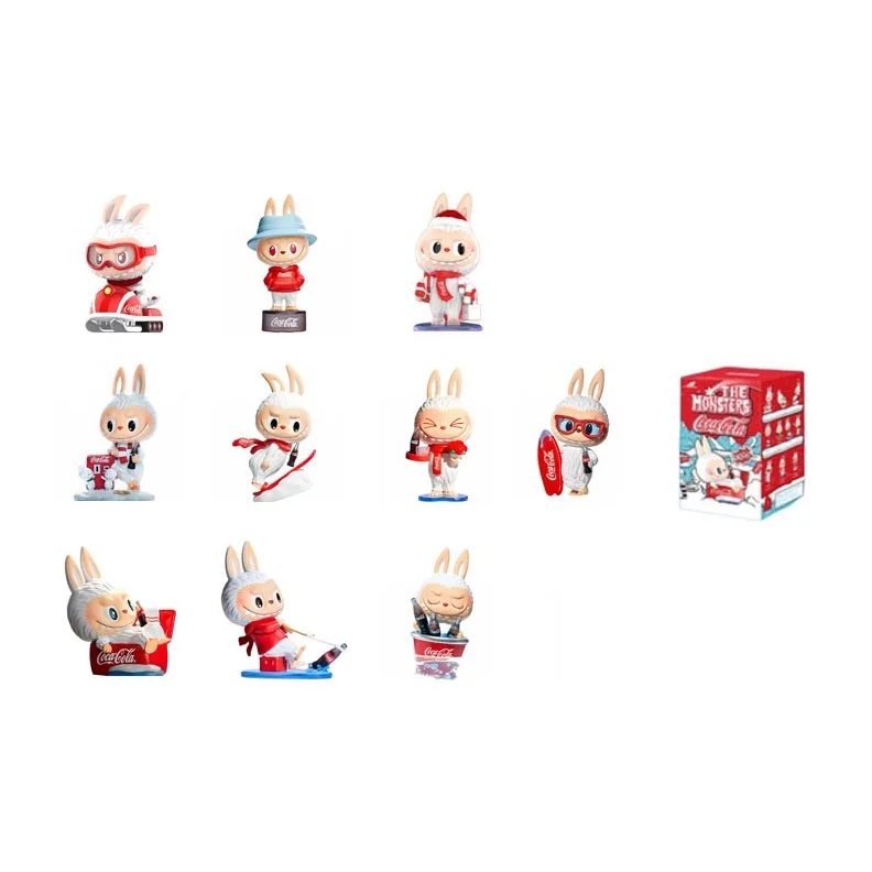POP MART Labubu THE MONSTERS Coca Cola Collection Mystery Boxes Single Mystery Box/Full Box 10 Pcs PPMT-2410-0232