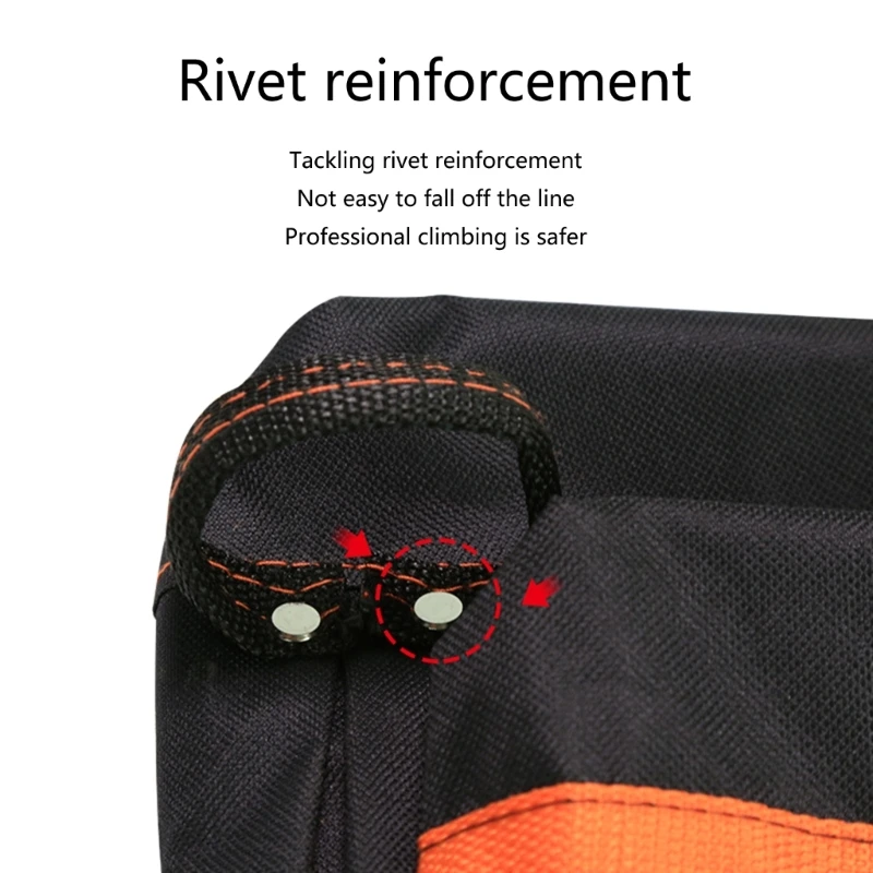 8-pockets Electrician Waist Bag 600D Oxford Cloth Tool Bag Maintenance Special Electricians Belt Bag for Hardware Drosphip