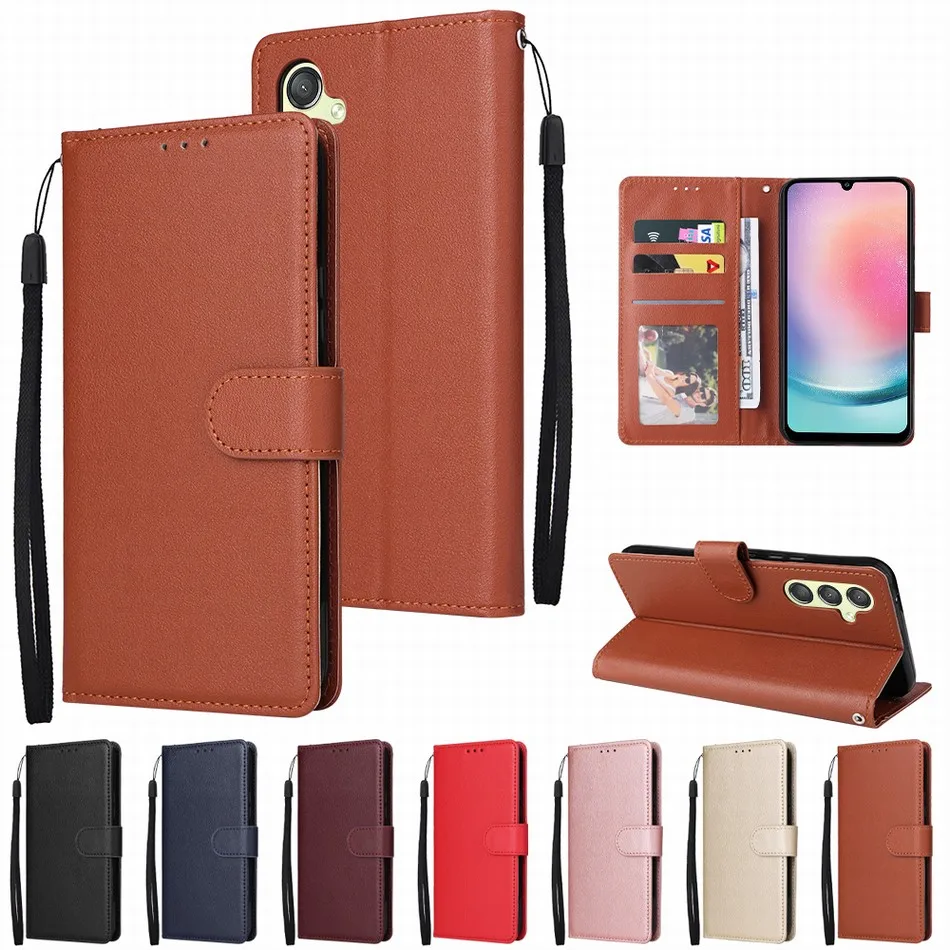 

Fashion Flip Case For Samsung Galaxy S10 S9 S23 S22 S21 S20 FE 5G Ultra Plus Card Slots Wallet Photo Frame Phone Cover Bag E30E