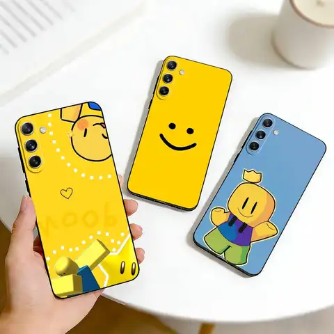 I LOVE Roblox Noob    Phone Case For Samsung Galaxy A73,A72,A71,A70,A53,A52,A51,Others Soft Black Cover
