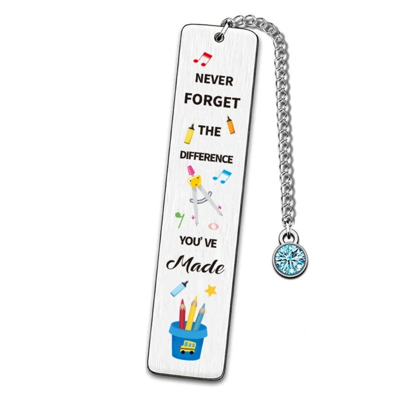 บุ๊คมาร์คโซ่โลหะบุ๊คมาร์คอุปกรณ์แบ่งหน้าหนังสืออ่าน