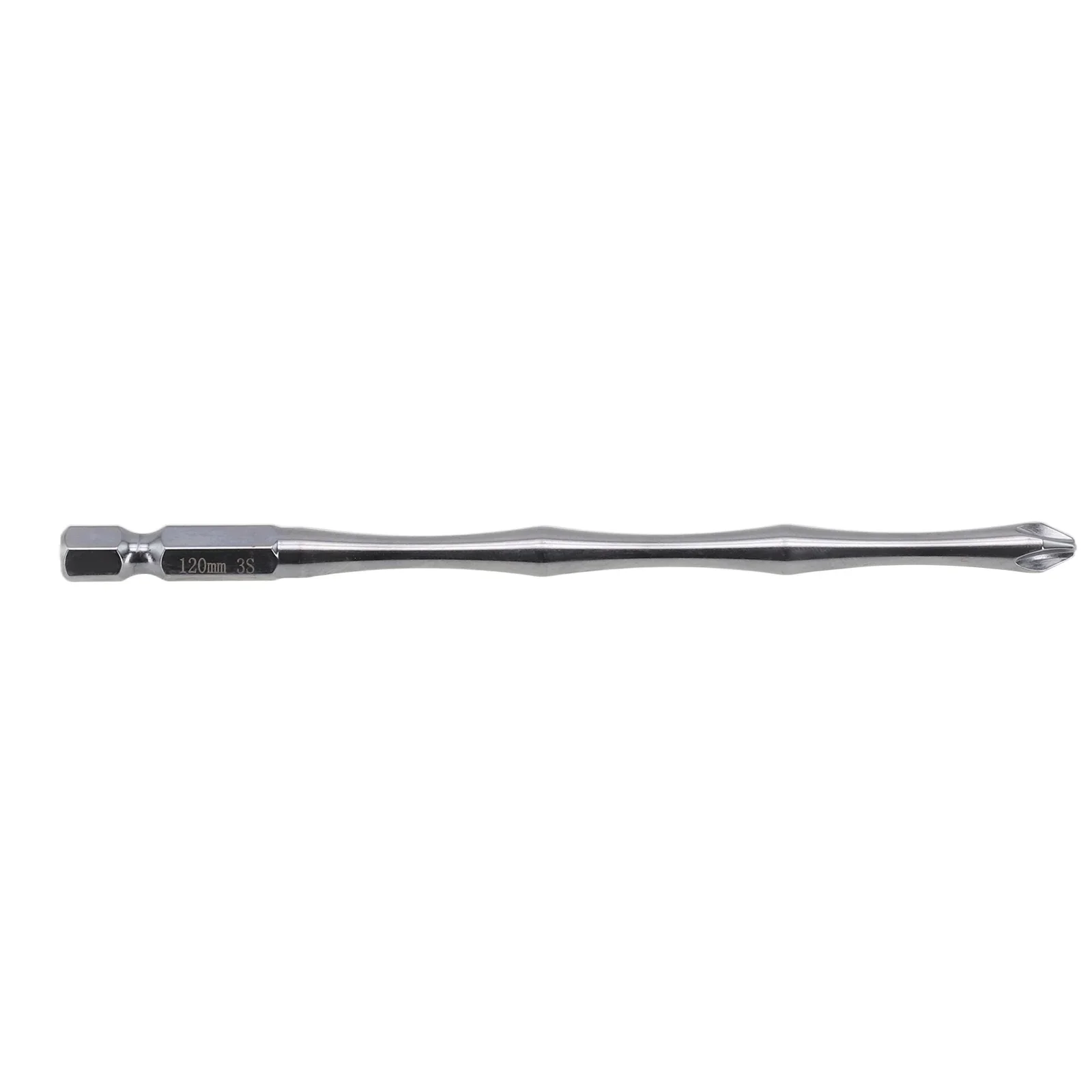 Magnetic Screwdriver Bits Batch Head Drill Silver Sturdy Long Lifespan Practical Reliable Performance Brand-New