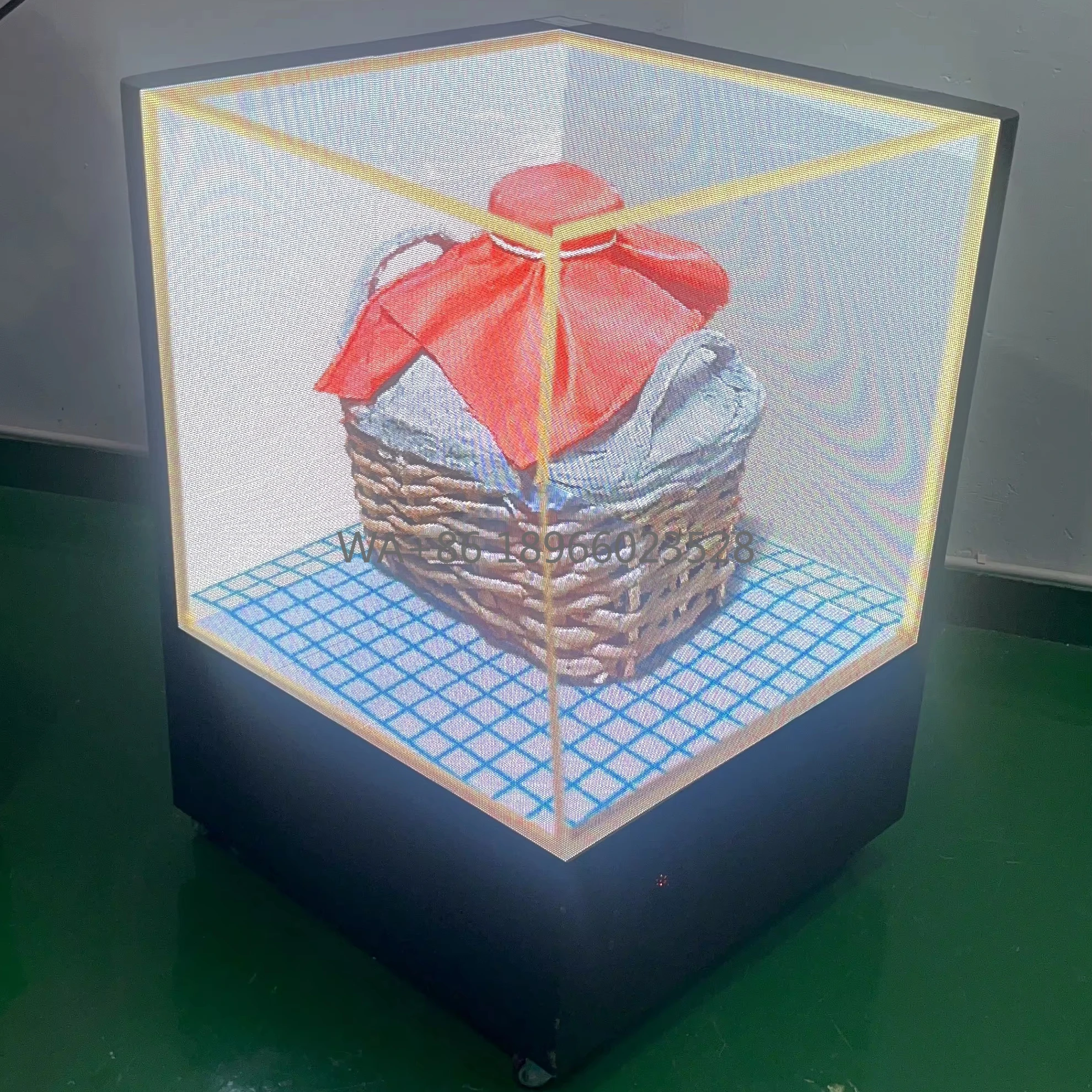 MDS GOB P1.8  Indoor LED Display Screen  640*640*640mm Full Color High Definition Cube Display for Exhibitions and Malls