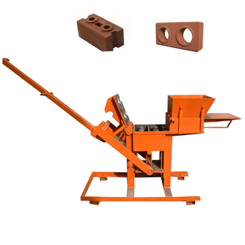 manual clay brick making machine Hand press small Block Bricks Making Machine for interlocking blocks