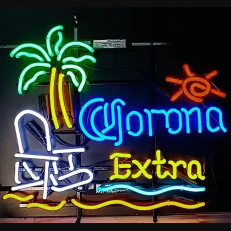 Custom Corona Extra Glass Neon Light Sign Beer Bar